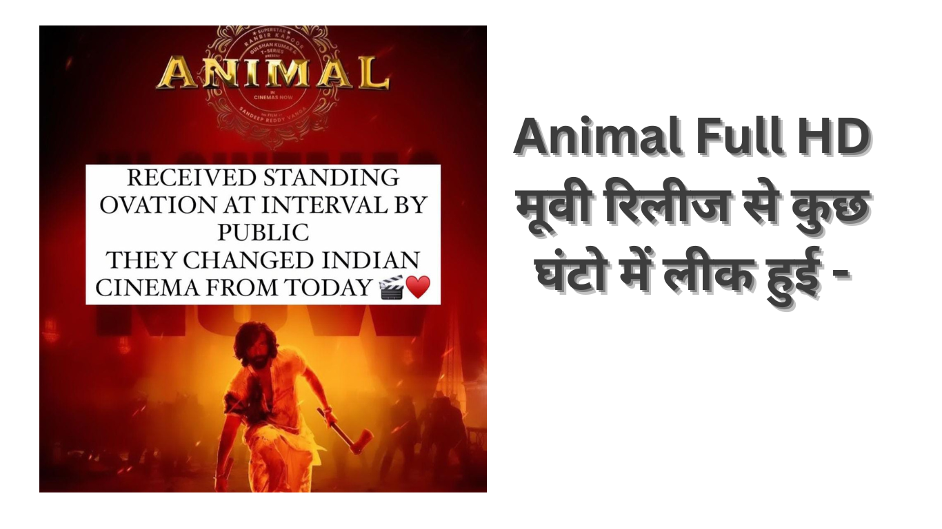 Animal Full HD मूवी रिलीज से कुछ घंटो में लीक हुई -